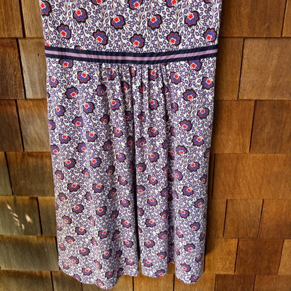 EUC Boden Floral Stretch Jersey Sleeveless Bernice Fit & Flare in Women's 12R - Picture 16 of 16